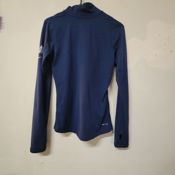 Nike NFL Dallas Cowboys Dri Fit Pullover with Thumb holes. Blue Size Small Zip. - Picture 6 of 6